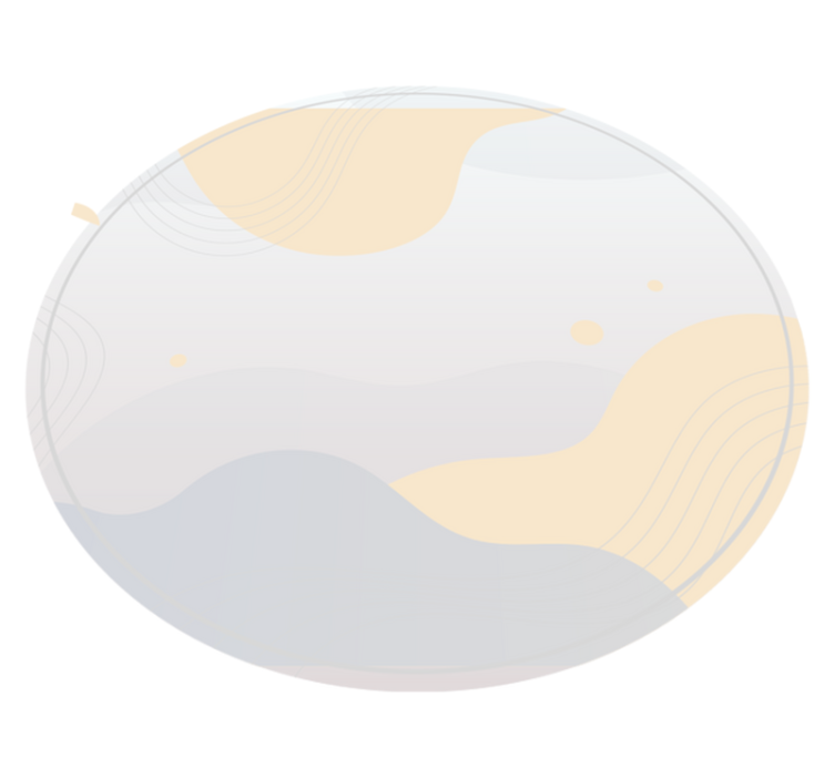 Blide bølgemotiver minimalistiske vinyl tæppe - TenStickers