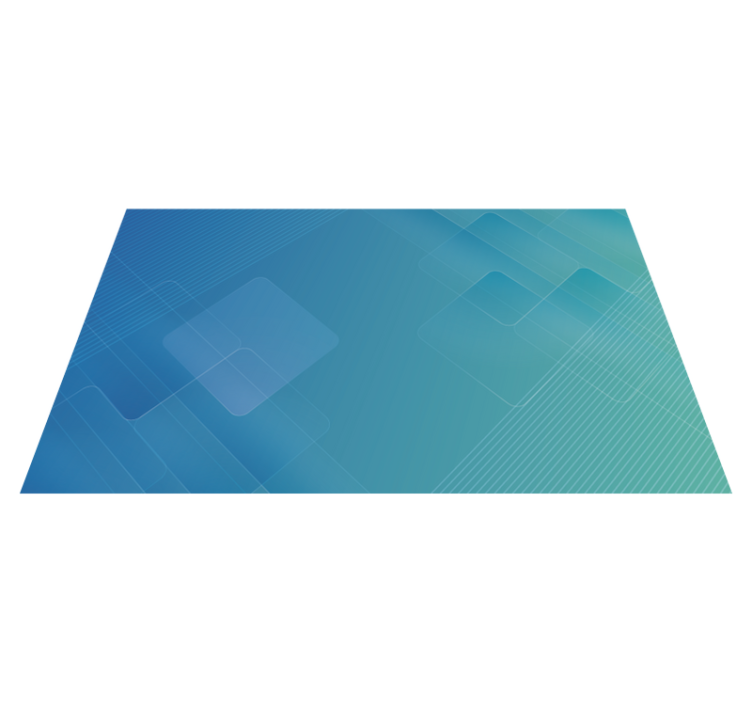 Abstrakte geometriske lag moderne vinyl tæppe - TenStickers