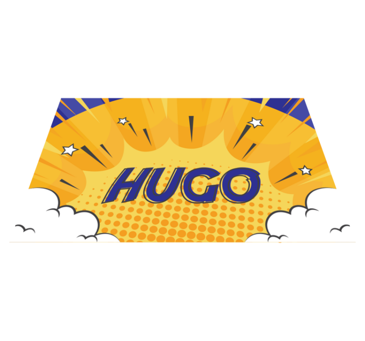 Brugerdefineret heroisk soludbrud vinyl tæppe med navn - TenStickers