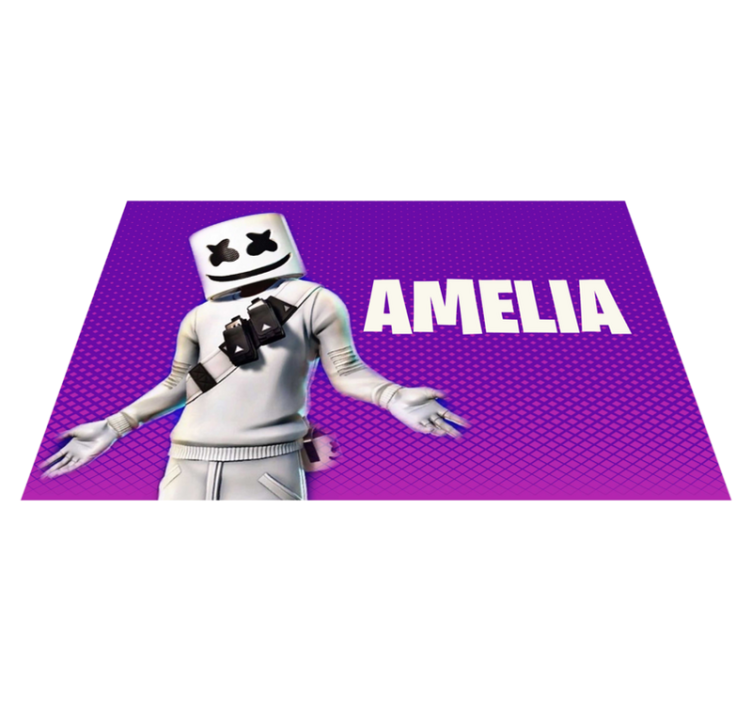 Videospil marshmallow dreng soveværelse tæppe - TenStickers