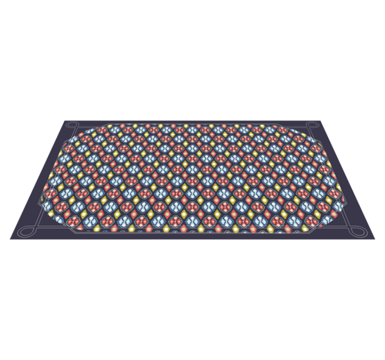 Farverigt vintage design vintage tæppe - TenStickers