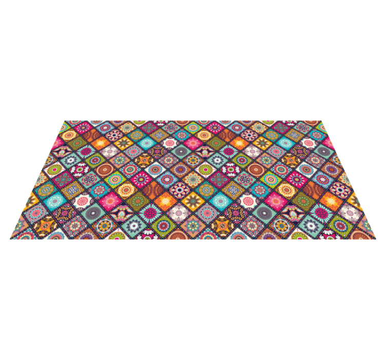 Levende dekorative vinyl tæppe med fliseeffekt - TenStickers