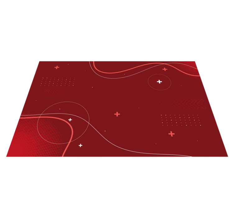 Dynamiske abstrakte mønstre moderne vinyl tæppe - TenStickers