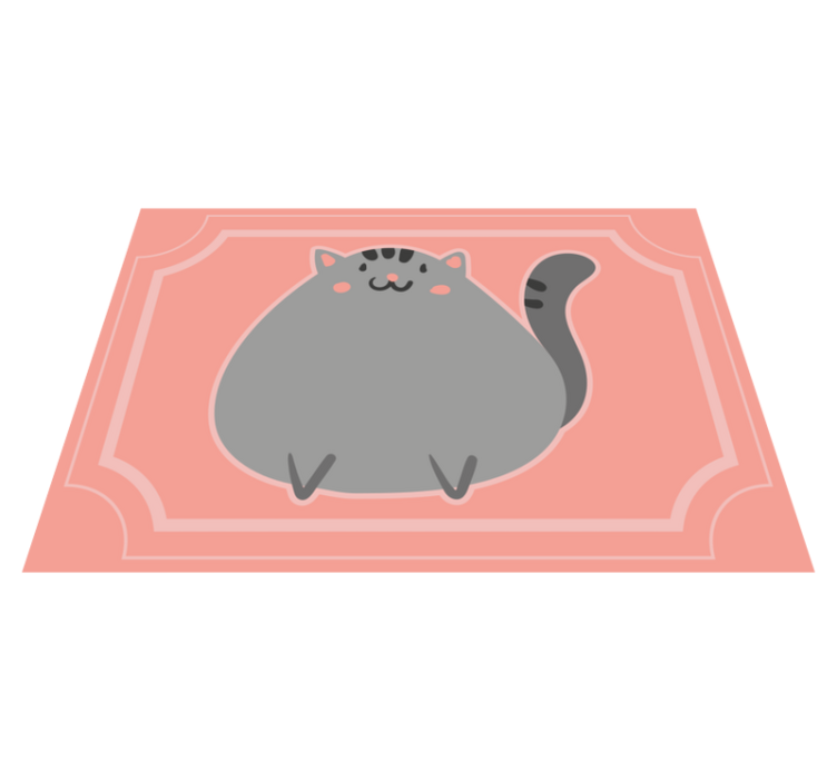 Yndig kattekunst vinyl tæppe - TenStickers