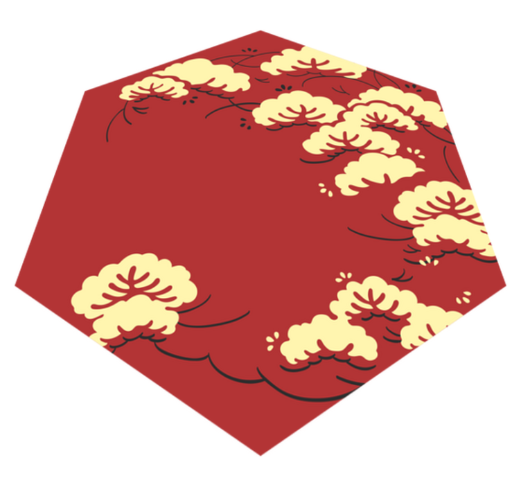 Sky blomstermønster Blomster og planter vinyltæppe - TenStickers