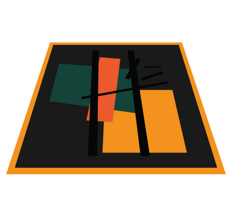 Firkanter og rektangler abstrakte kunsttæpper - TenStickers