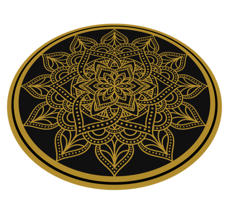 Yndefuldt element mandala vinyl tæppe - TenStickers