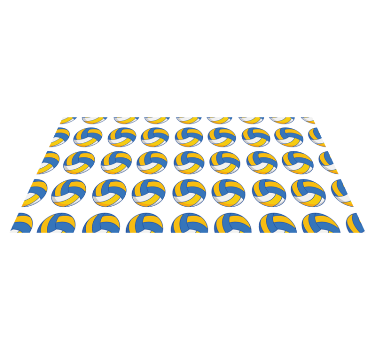 Volleyballbolde vinyl tæppe til teenagere - TenStickers