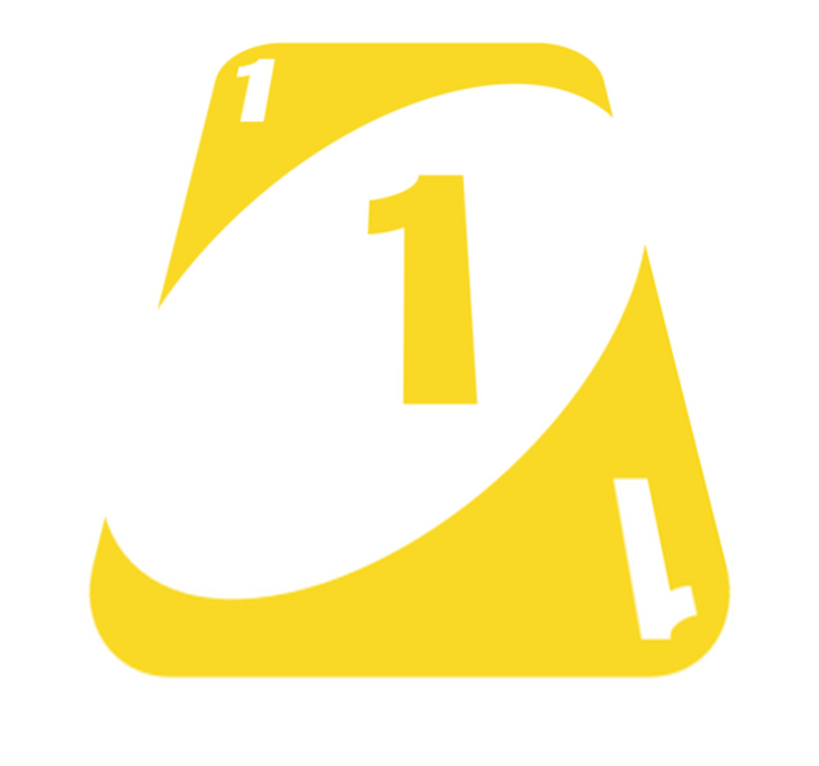 Uno kortspil soveværelse tæppe - TenStickers