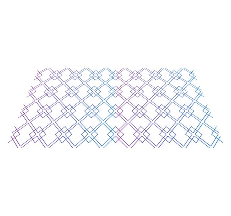 Diamanter og linjer geometriske vinyl tæppe - TenStickers