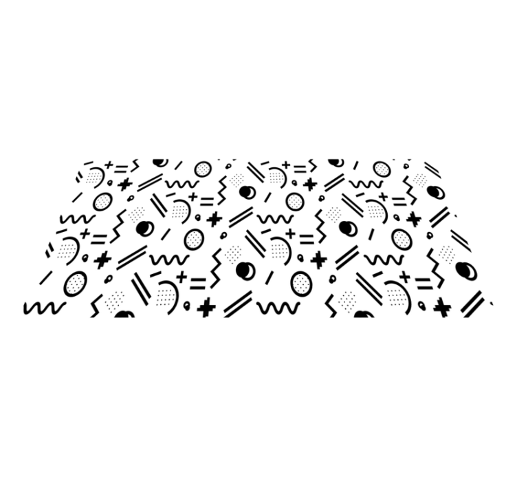 Dynamisk mønsterspil vinyl tæppe - TenStickers