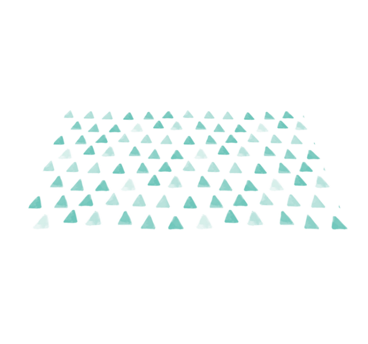 Trekantede motiver geometriske vinyl tæppe - TenStickers