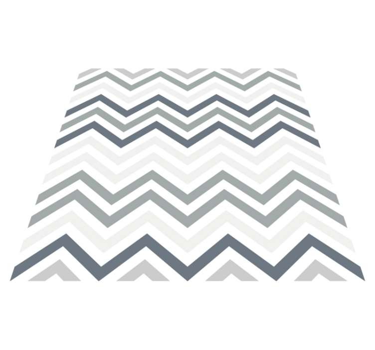 Elegant chevron-motiv geometriske vinyl tæppe - TenStickers