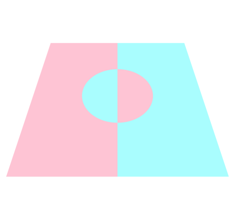 Blød farvekontrast minimalistiske vinyl tæppe - TenStickers