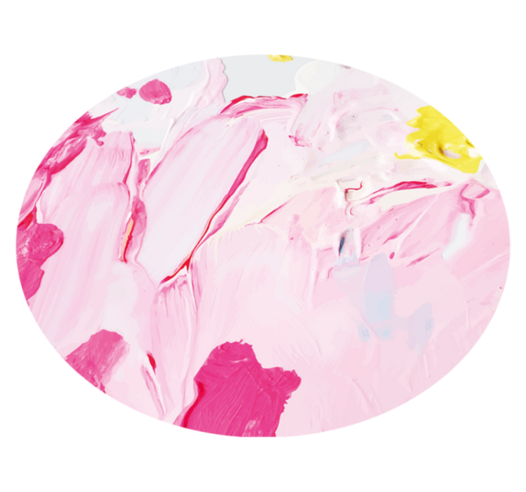 Abstrakt blomsterstænk Blomster og planter vinyltæppe - TenStickers