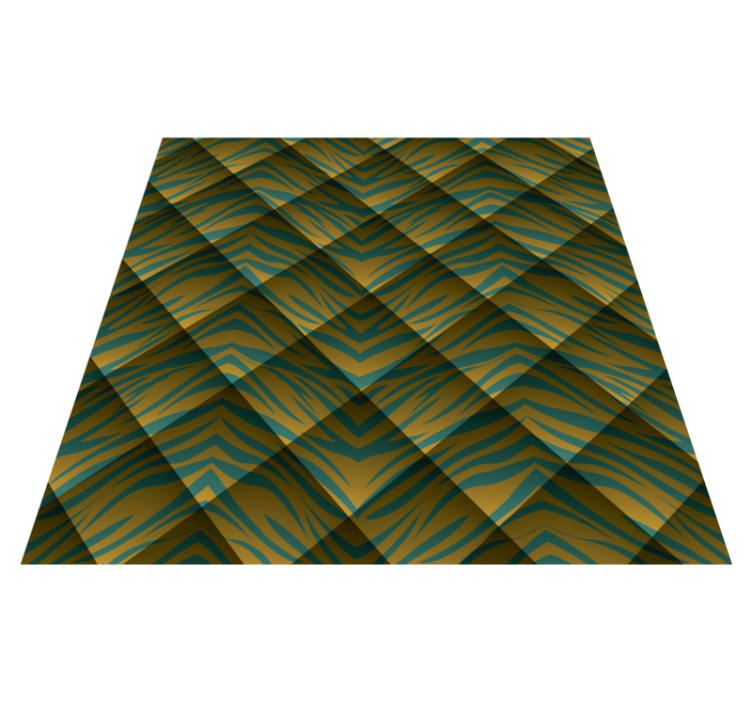 Vinyltæppe med dyreprint zebra mønster fusion - TenStickers