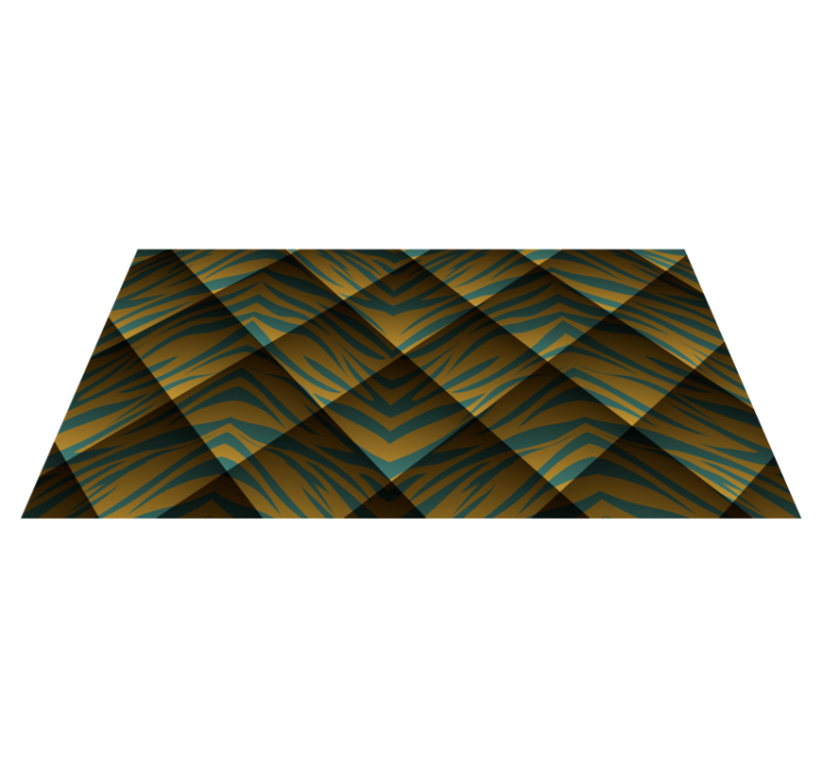 Tigerstribekoncept vinyltæppe med dyreprint - TenStickers