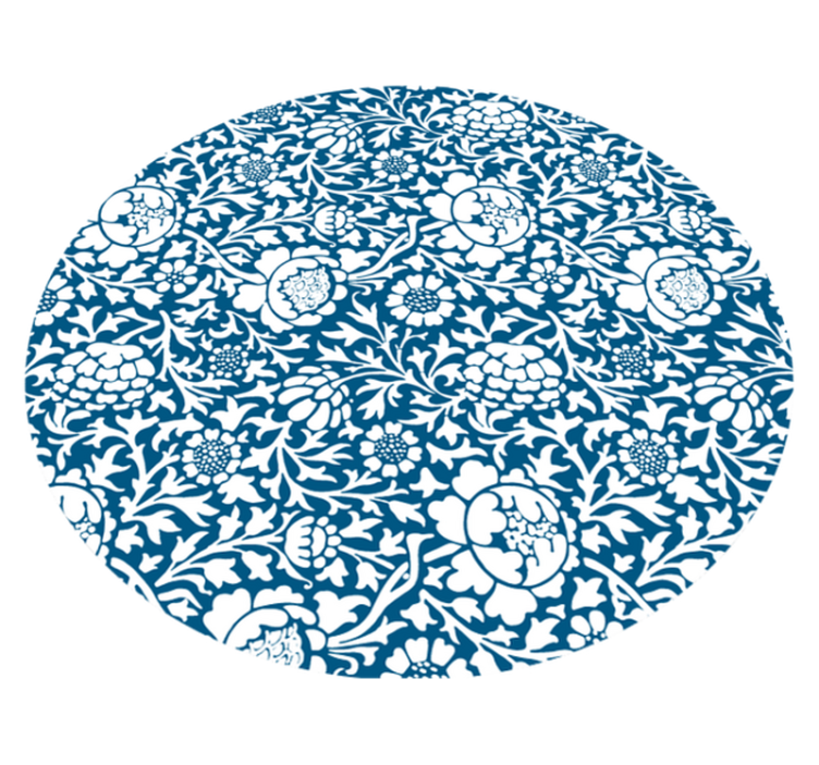 Blomstermønster stil Blomster og planter vinyltæppe - TenStickers