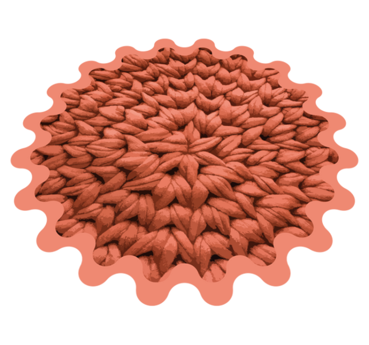 Bladmotiv natur vinyl tæppe - TenStickers