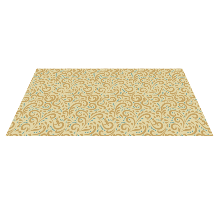 Botanisk hvirvelelement Blomster og planter vinyltæppe - TenStickers