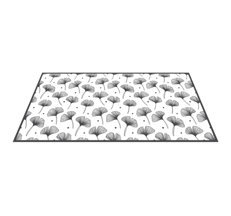 Inspiration til ginkgoblade natur vinyl tæppe - TenStickers