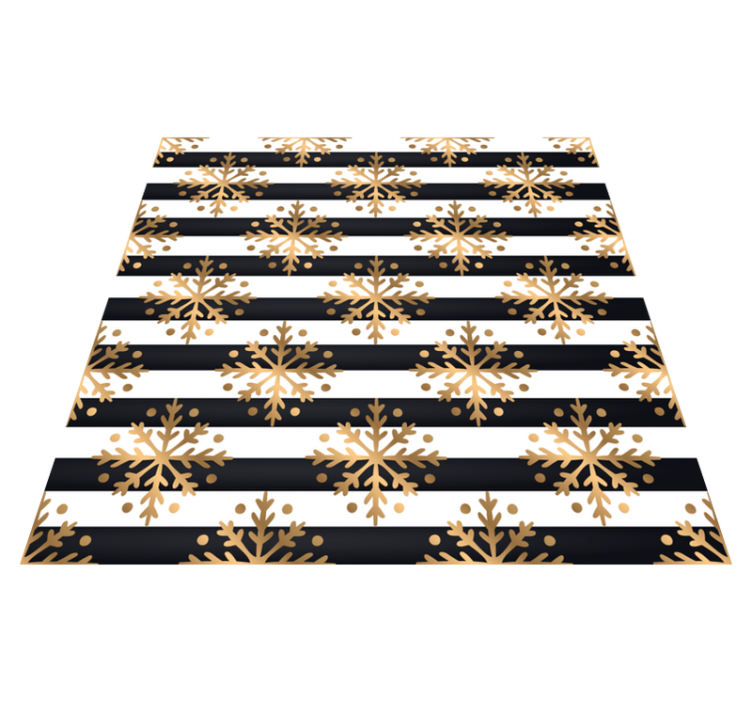 Elegant snefnugmønster jule vinyltæppe - TenStickers