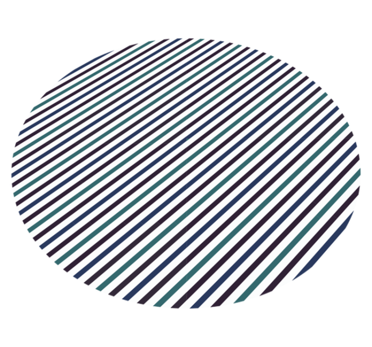 Grå og grøn stribede vinyl tæppe - TenStickers