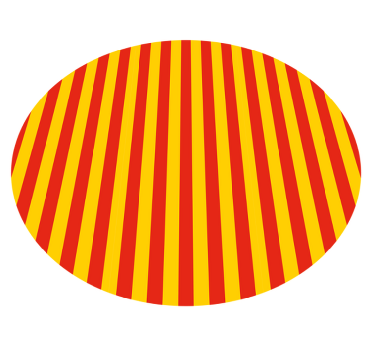 Stribede vinyl tæppe i livlige farver - TenStickers