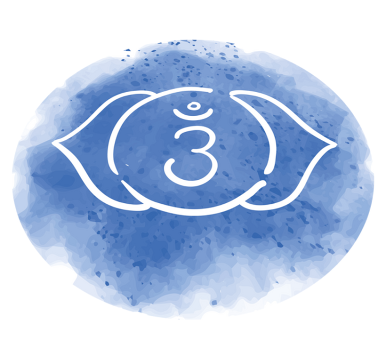 Tredje øje chakra symbol moderne tæppe - TenStickers