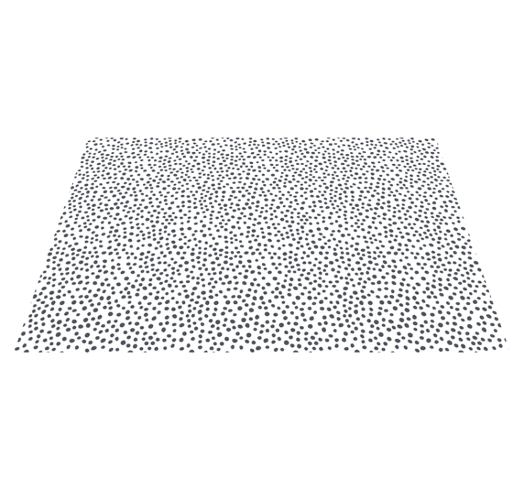 Sort prikmotiv vinyl tæppe - TenStickers