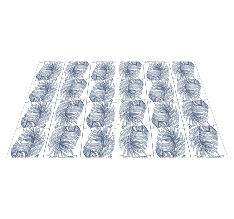 Yndefulde blade natur vinyl tæppe - TenStickers