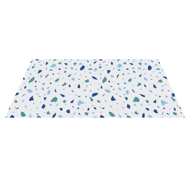 Farverigt mønster marmor vinyl tæppe - TenStickers