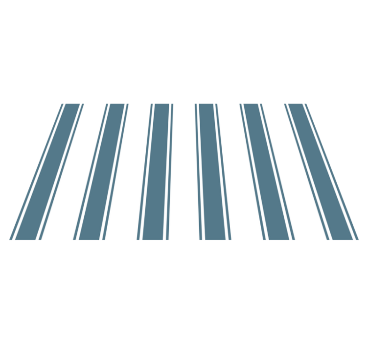 Moderne mønster stribede vinyl tæppe - TenStickers