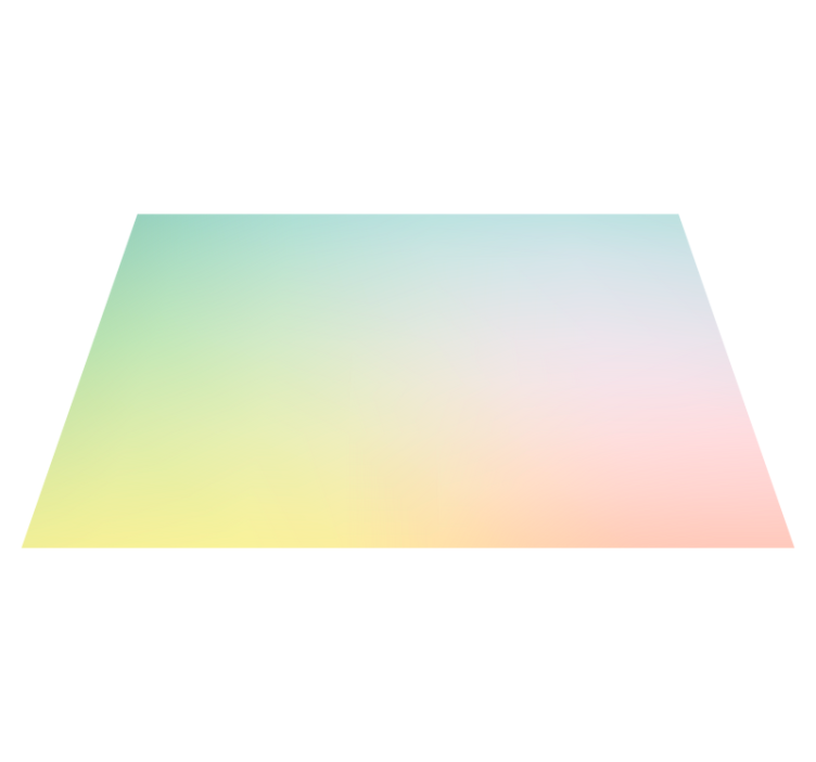 "kawaii" stil pastel regnbue moderne tæppe - TenStickers