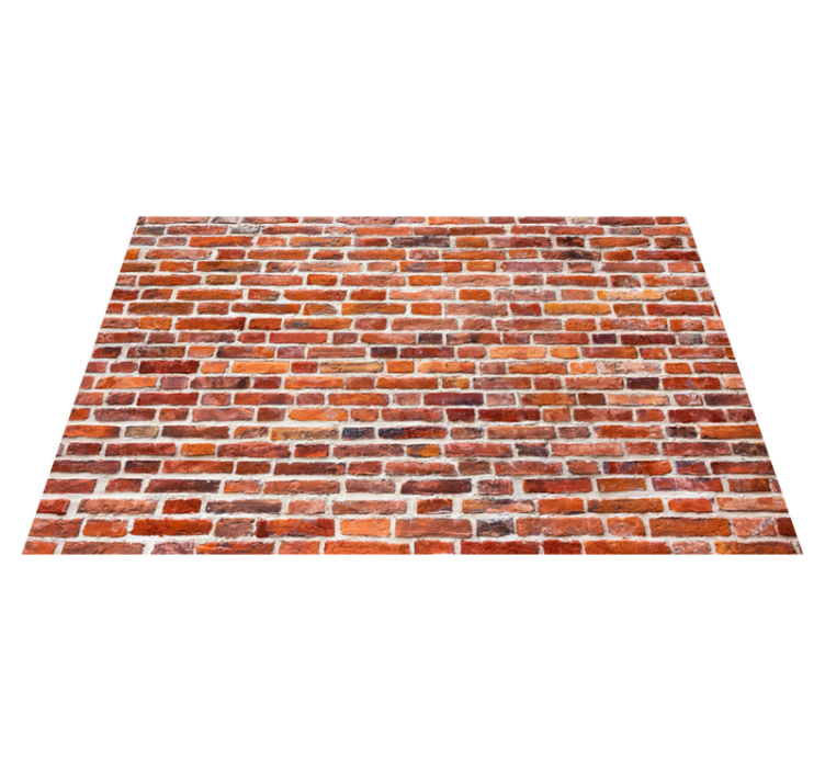 Klassiske mursten "industriel stil" tæppe - TenStickers