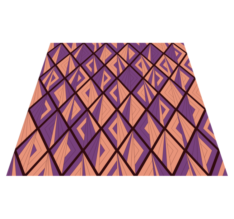 Geometrisk mønster harmoni geometriske vinyl tæppe - TenStickers