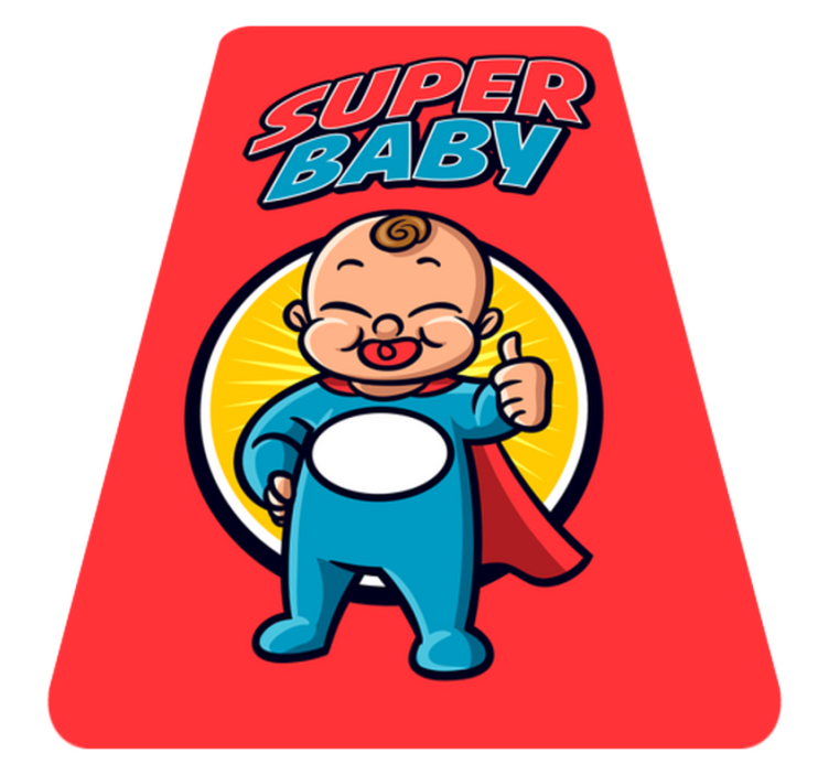 Superhelte babytema vinyltæpper til babyværelse - TenStickers