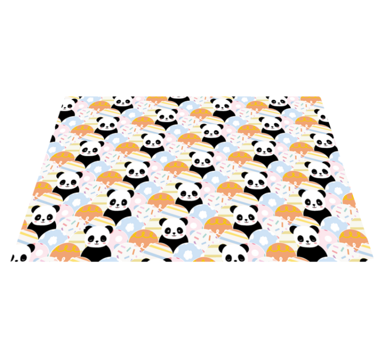 Patchwork dyr panda design dyretæppe - TenStickers