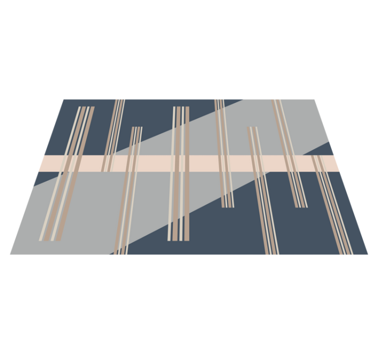 Stribet æstetik stribede vinyl tæppe - TenStickers