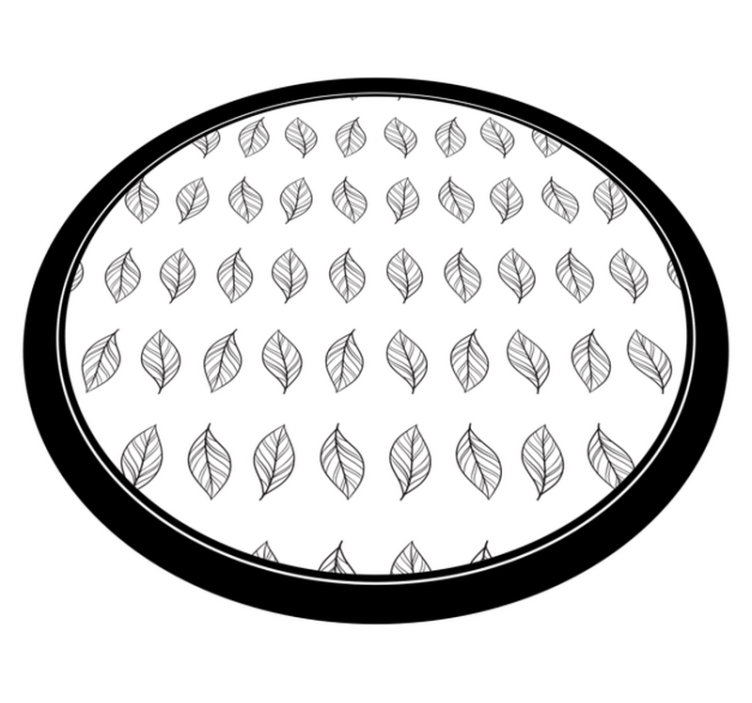 Botanisk omrids Blomster og planter vinyltæppe - TenStickers