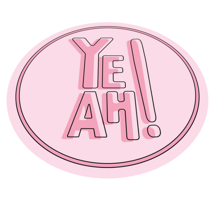 Udtryksfuldt tekstmotiv vinyl tæppe med sætninger - TenStickers