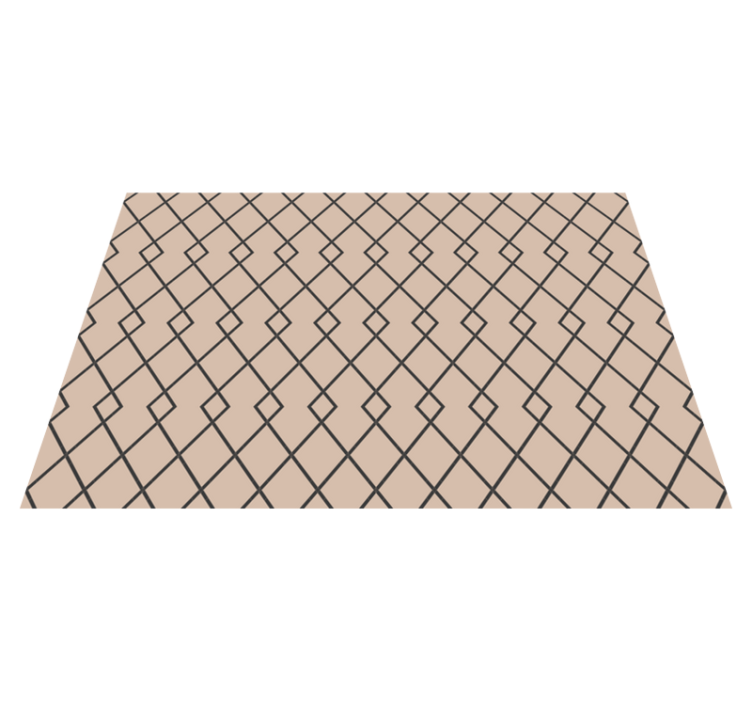 Yndefuldt diamantmotiv geometriske vinyl tæppe - TenStickers