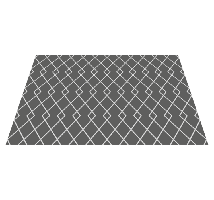 Elegant diamantarrangement geometriske vinyl tæppe - TenStickers