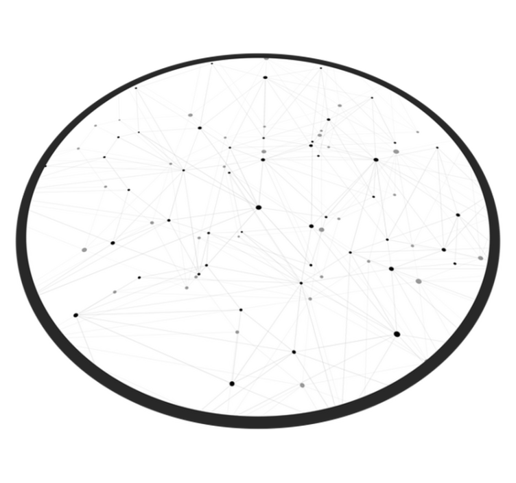 Abstrakt netværksmønster moderne vinyl tæppe - TenStickers