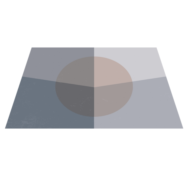 Overlappende cirkler geometriske vinyl tæppe - TenStickers