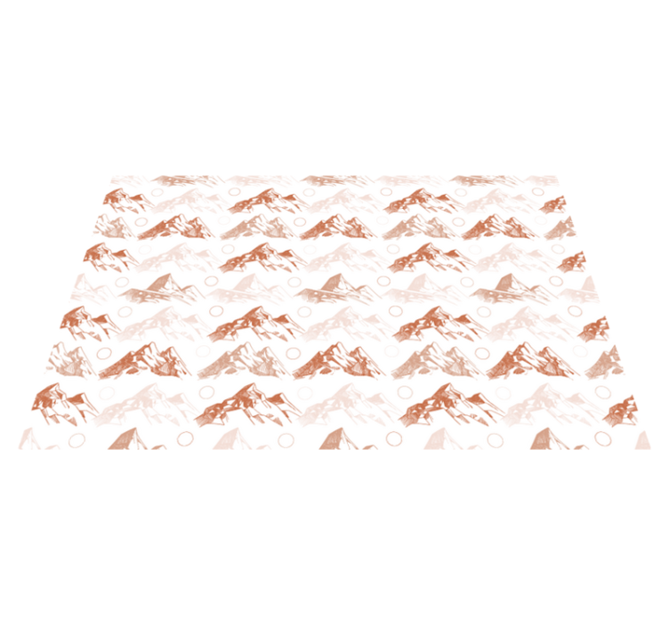 Bjergmønster natur vinyl tæppe - TenStickers