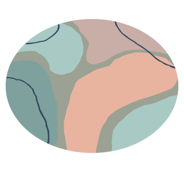 Cykelmønster i nordisk stil skandinaviske vinyltæpper - TenStickers