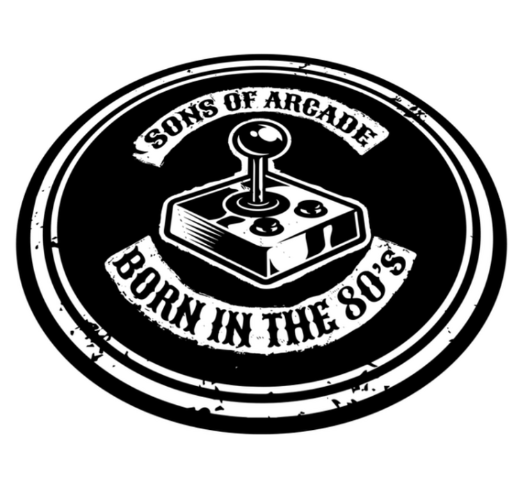 Arkade nostalgi født i 80'erne vinyl tæppe - TenStickers