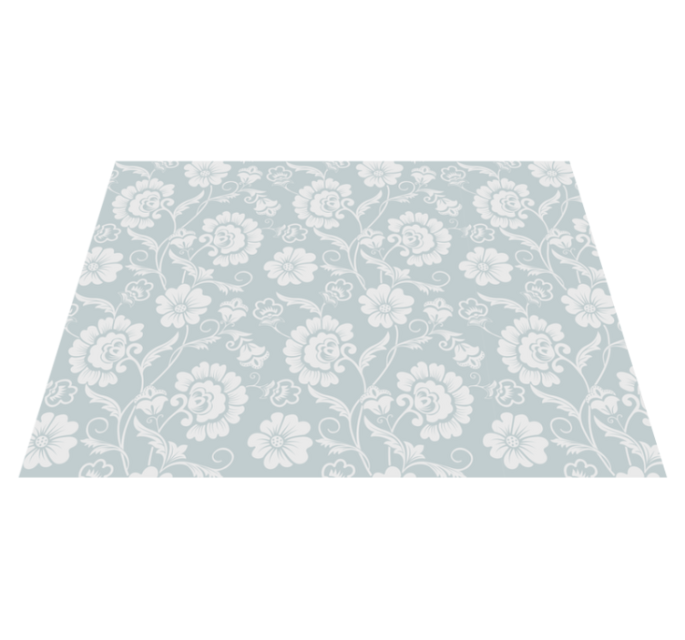 Elegant floral pattern vinyltæppe - TenStickers