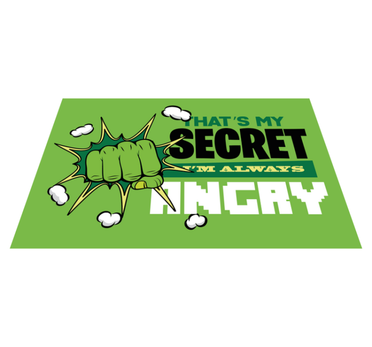 Jeg er altid vred tæppe til børneværelse - TenStickers